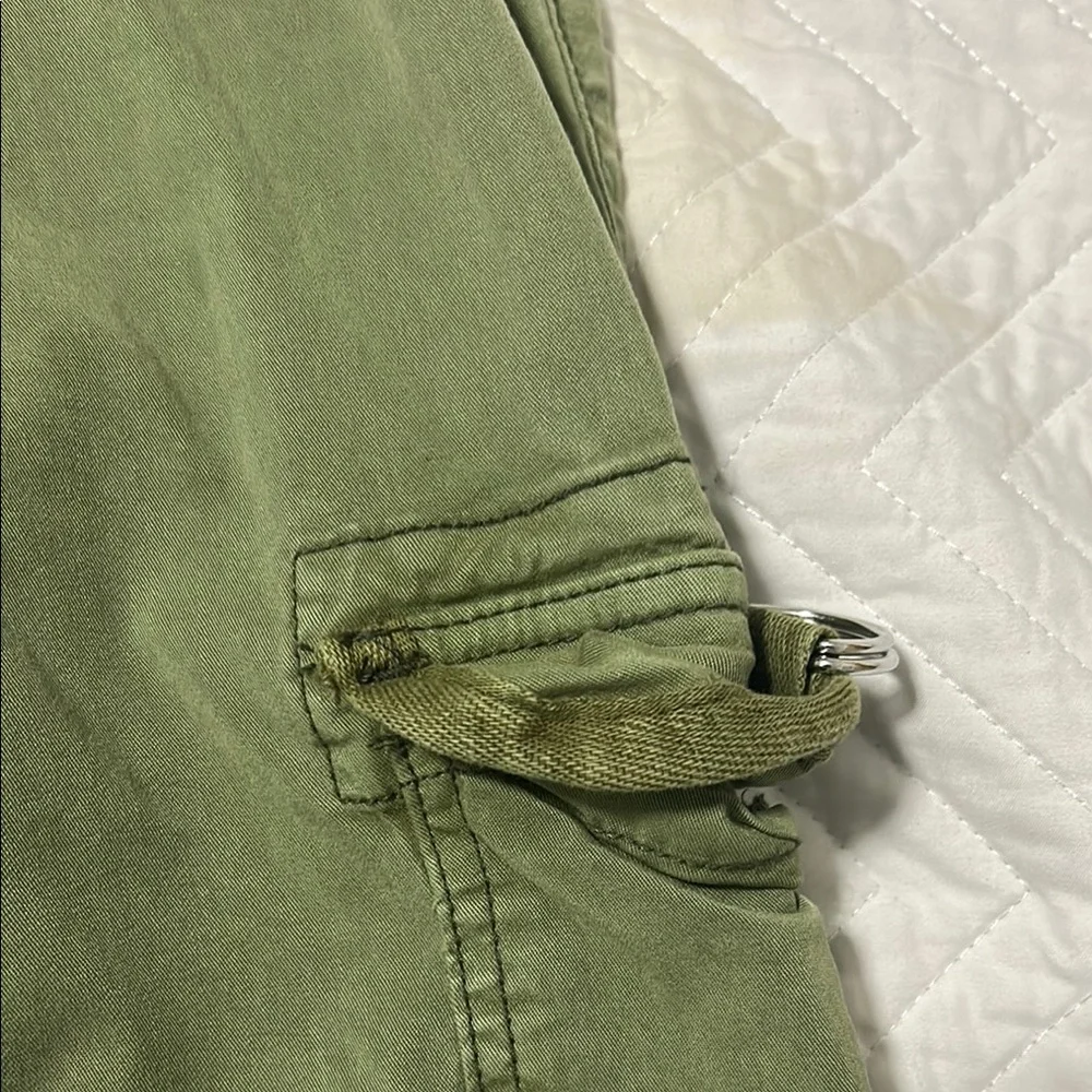Olive Green Boot Cut Pants - Picture 3 of 6